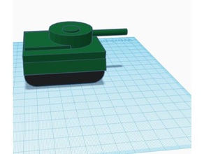basit bir tank araçlar 3d print model - Mito3D