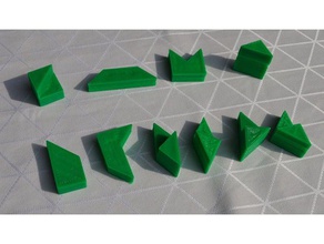 empilés tritans puzzles 3d print model - Mito3D