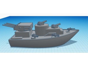 o navio de batalha veículos impressionante battleship barco 3d print model - Mito3D