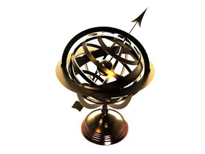 celestial armillary antique globe sculptures brass navigation old statue vintage 3d print model - Mito3D