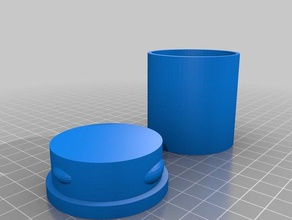 pill pot 2 household 3d print model - Mito3D