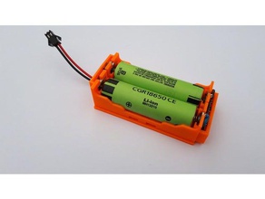 18650 battery holder bms electronics 3d print model - Mito3D