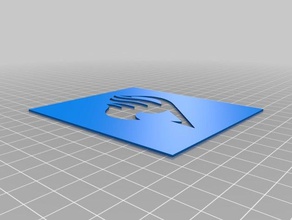 la llama de plantilla art herramientas personalizado 3d print model - Mito3D