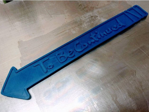 weiterhin Pfeil jojo Zeichen logos 3D print model - Mito3D