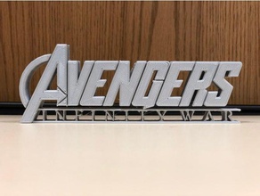 avengers infinity war titolo 3d stampa 3d print model - Mito3D