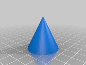 il mio personalizzati a cono vuoto per la matematica arte 3d print model - Mito3D