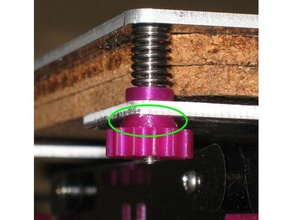 rueda espaciadores 3d de la impresora accesorios ajuste cama perilla nivelación tuerca tornillo 3d print model - Mito3D
