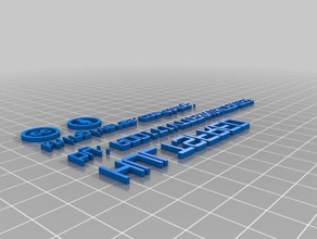 meu personalizada 3d thingitag sinais logotipos 3d print model - Mito3D