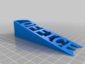 office door stop customized 3d print model - Mito3D