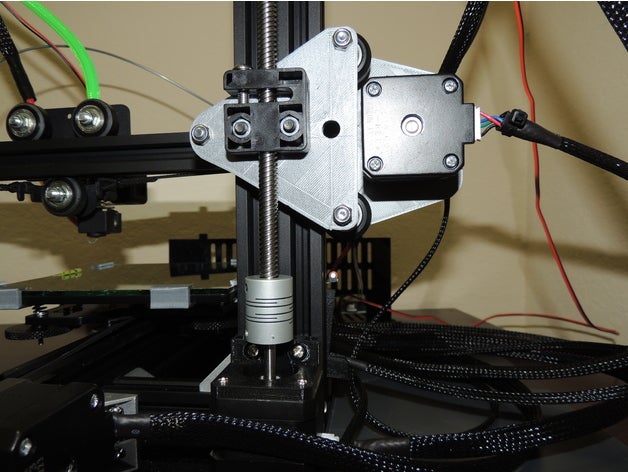 tronxy x1 z-eixo de pórtico suporte 3d a impressora partes fuso acme anti-jogo anti-oscilação bloco transporte correcção parafuso avanço solta t8 z-wobble 3D print model - Mito3D