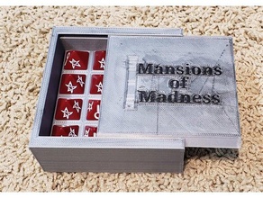 mansions madness dice box lid 3d printing 3d print model - Mito3D