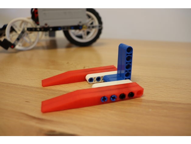 lego technic forklift beam mechanical toys building blocks construction kit compatible mindstorms 3D print model - Mito3D