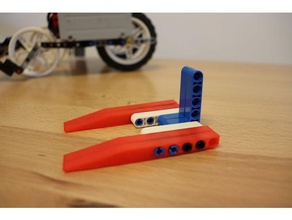 lego technic Gabelstapler Strahl mechanisch ist - Spielzeug Bausteine Bau-kit Bau-Spielzeug lego-kompatibel mindstorms 3d print model - Mito3D