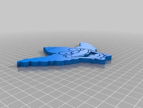 krusty el payaso art los simpsons 3d print model - Mito3D