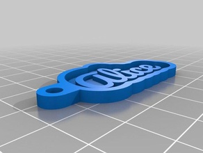 mi tecla personalizada de la cadena su personal nombre alice llaveros 3d print model - Mito3D