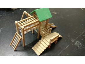 h0 Spielplatz 187 Skala hobby Garten h0-Maßstab Modelleisenbahnen Maßstab 3d print model - Mito3D