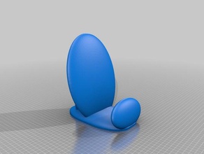 curvy phone stand other phones phonestand 3d print model - Mito3D