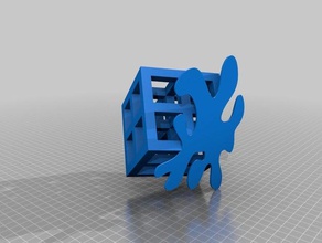 fusione cubo telaio sculture 3d print model - Mito3D