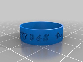 daves medical rings customized 3d print model - Mito3D