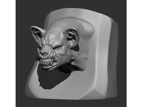 gnoll busto le creature dungeons dragons in miniatura warhammer 3d print model - Mito3D