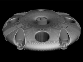 kanatlı disk 07-heli-drone-jet ters sanat süper İHA 3d print model - Mito3D