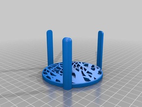 arbre coaster support bas décor 3d print model - Mito3D