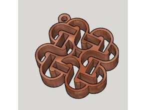 mabinogi celtique emblème de la chaîne clé 3d l'impression 3d print model - Mito3D