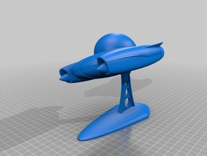 jet age car vehicles bubble top fallout hover jetsons mid-century weesner 3d print model - Mito3D