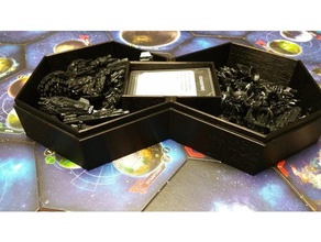 twilight imperium 4 player color storage box lid games boardgame accessories 3d print model - Mito3D