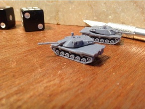 mbt-70 Panzer micro-Rüstung Spiele 3d print model - Mito3D