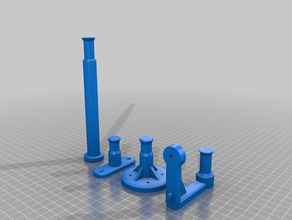 foto stand spiggots pin outros 3d print model - Mito3D