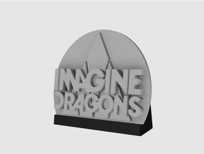imagine dragons logo evolve 3d printing band 3d print model - Mito3D