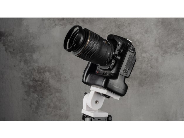 1-wege'de-stativneiger 1 şekilde eğme başını kamera wege'de neiger kamerastativ stand ışık monte edin tripod üçayak 3D print model - Mito3D