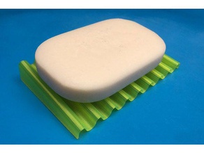 semplice wavysoap piatto bagno portasapone porta sapone vassoio yasd 3d print model - Mito3D