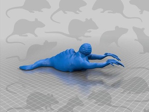 super fat animal very long fingers sculptures 3d print model - Mito3D