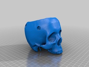 hanging skull planter 3d printing planters skulls 3d print model - Mito3D