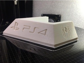 playstation vertical stand- ps4 pro spider edition 3d printing ps4pro sony spiderman 3d print model - Mito3D