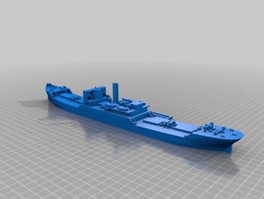 1350 ww1 us cargo ship efc 1013 vehicles 3d print model - Mito3D