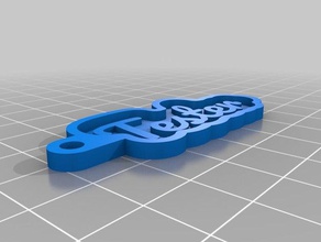 keychain tester keychains customized 3d print model - Mito3D