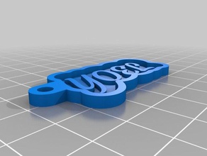 luisva keychains customized 3d print model - Mito3D
