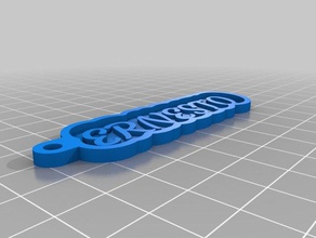 ernesto Schlüsselanhänger angepasst 3d print model - Mito3D