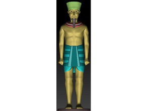 egipto, dios amón art antiguo figura scuplture 3d print model - Mito3D