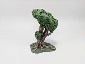 tree base toy game accessories 28mm 40k boardgame dnd dungeons dragons fantasy gaming openforge pathfinder roleplaying rpg scatter terrain tabletop trees wargaming warhammer 3d print model - Mito3D