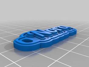 nora chaveiros personalizado 3d print model - Mito3D