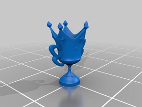 mario cart trofeo de la copa props juego parte 3d print model - Mito3D