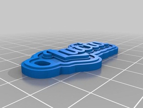 luc&iacutea keychains customized 3d print model - Mito3D