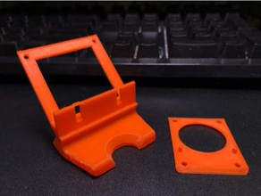 kossel tek fan case mini 3d yazıcı parçaları 3d print model - Mito3D