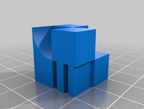 balanço de calibração cubo 3d impressão testes De 90 graus o teste suporta apoio 3d print model - Mito3D