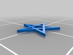 pentagram math art customized 3d print model - Mito3D