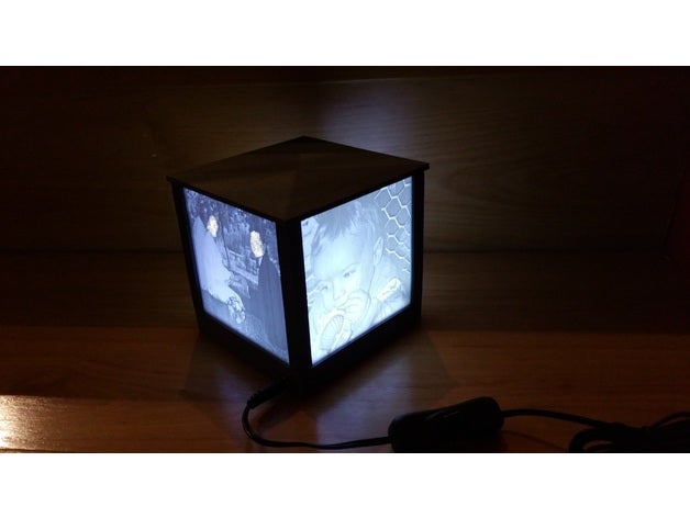 lithophane lampada arredamento 3D print model - Mito3D